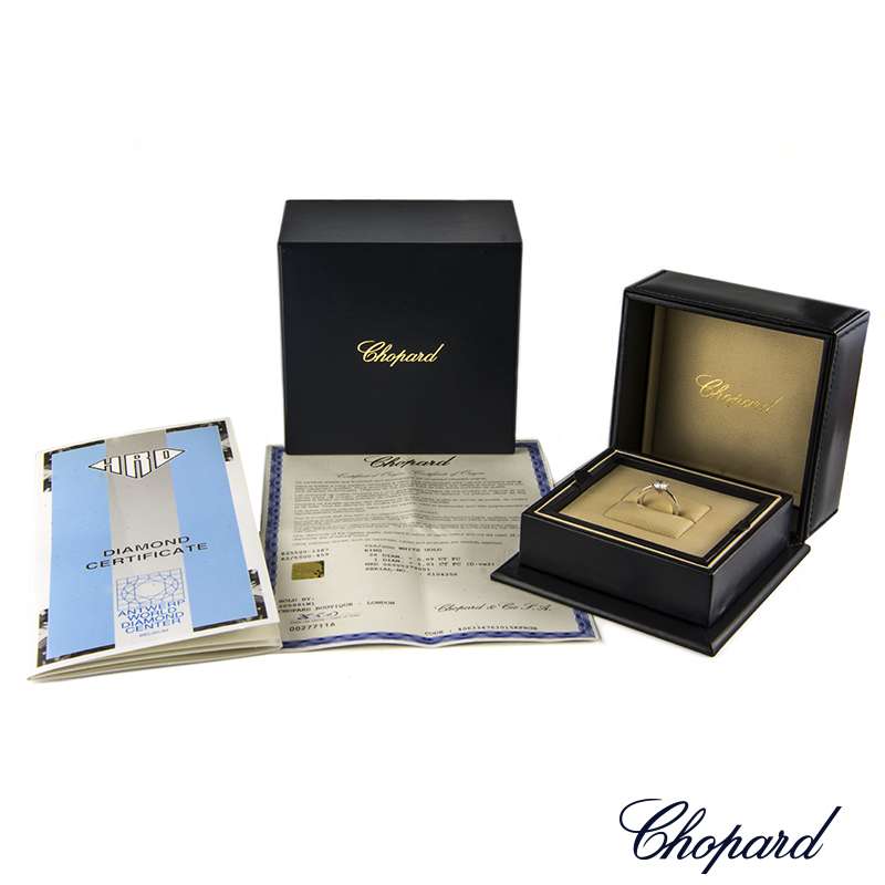 Chopard White Gold Diamond Ring 1.01ct D/VS2